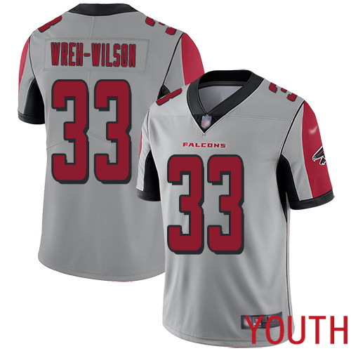 Atlanta Falcons Limited Silver Youth Blidi Wreh-Wilson Jersey NFL Football 33 Inverted Legend